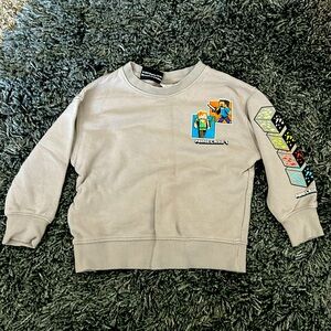 Kids Zara Minecraft crew fleece